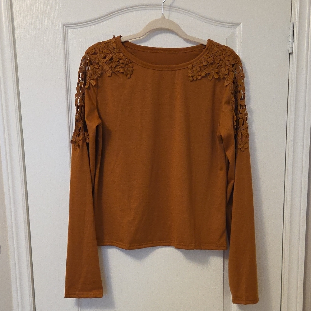 Amazon Essentials Women's Long Sleeve Top - Brown